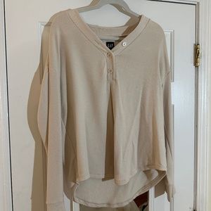 GAP Beige Longsleeve Top